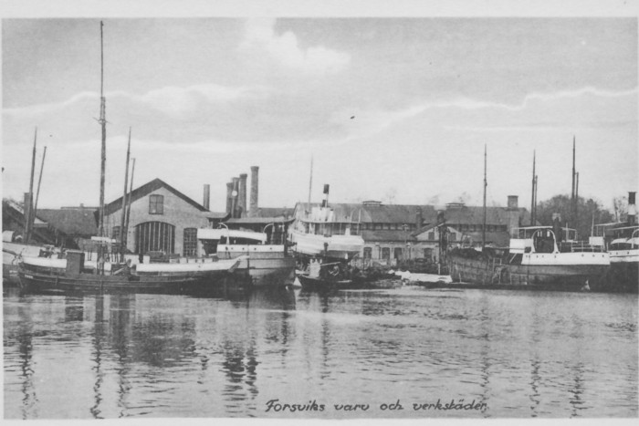 Forsviksvarv SS Upperud sl Storfursten Bogs Thor SS Primus på slip SS Jönköping SS Sigurd.jpg